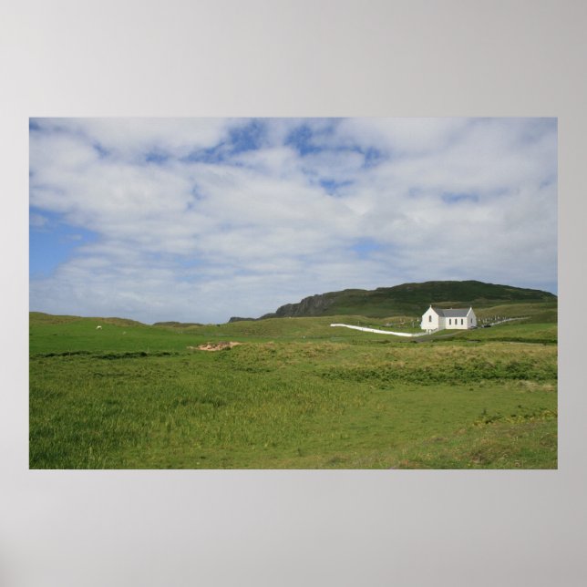 Pôster Igreja Irlandesa Rural (Frente)