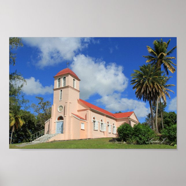 Pôster Igreja na Antígua Canvas (Frente)