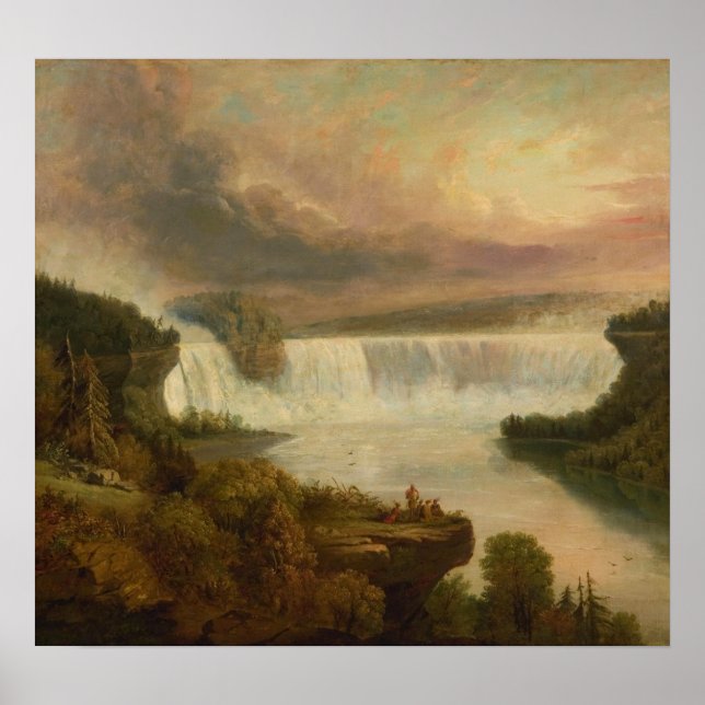 Poster Igreja - Niagara Falls (Horseshoe Falls) 1844 (Frente)