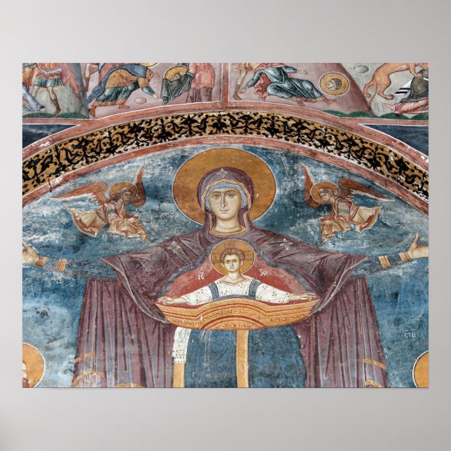 Pôster Igreja Ortodoxa Sérvia e um site da UNESCO, 2 (Frente)