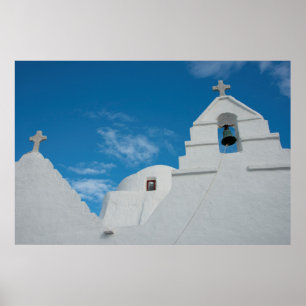 Pôster Igreja típica caiada de branco