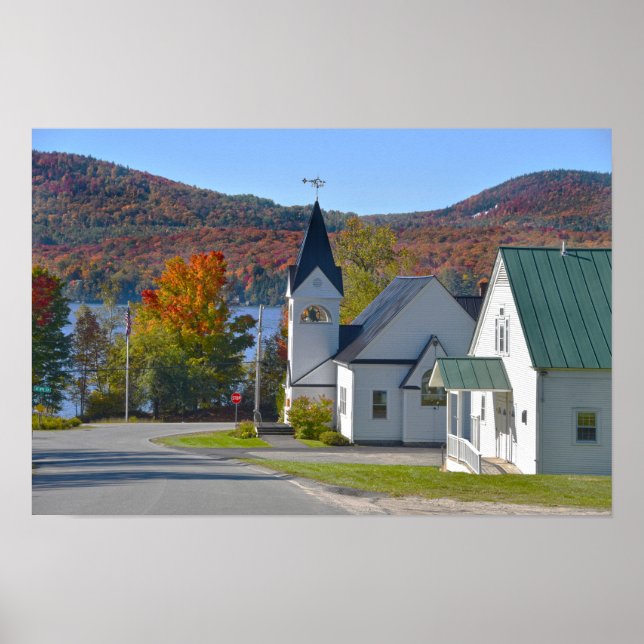 Poster Igreja Westmore no Lago Willoughby (Frente)