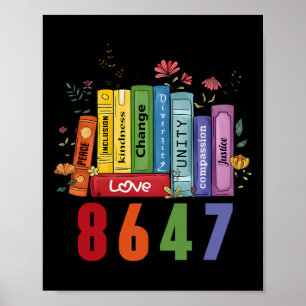 Poster Igualdade de Direitos Livro Flor Anti-Trump Femini