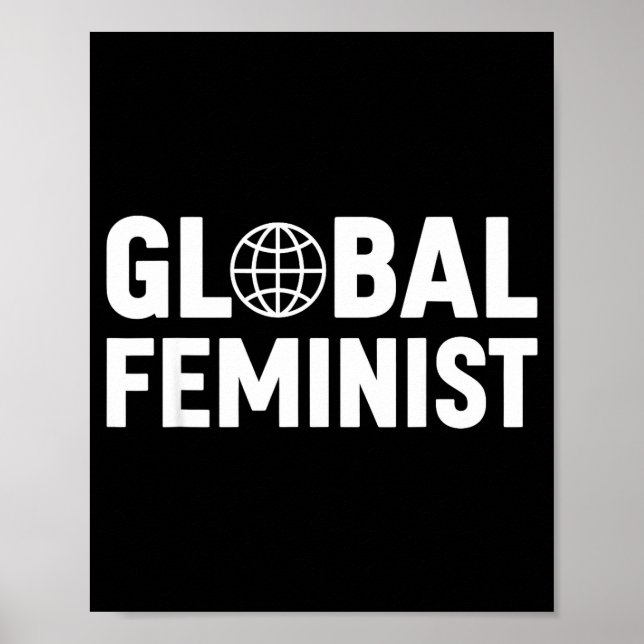 Poster Igualdade de Empoderamento das Mulheres Feministas (Frente)