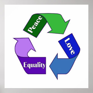 Poster Igualdade do amor da paz