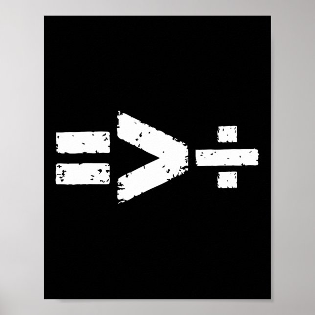 Poster Igualdade é Maior que Divisão Direitos Iguais Mat (Frente)