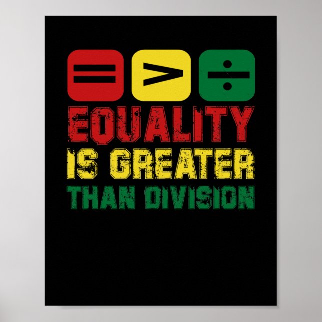 Poster Igualdade É Maior Que Divisão - Faça Seu Estado (Frente)
