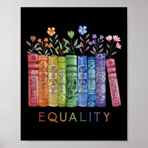 Poster Igualdade Paz Amor Gentileza Ler Livro Lgbt Gay Or