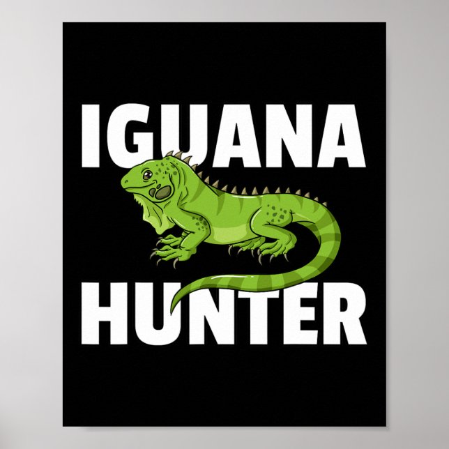 Poster Iguana Hunter Reptile Lizard Hunting (Frente)