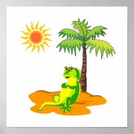 Poster Iguana No Deserto