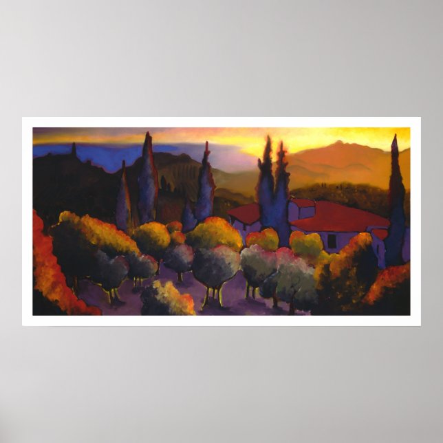 Pôster Il tramonto da Casa Cares (Frente)