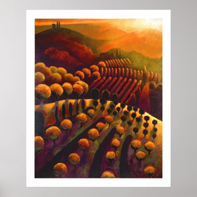 Poster Il tramonto dalla cucina (Frente)