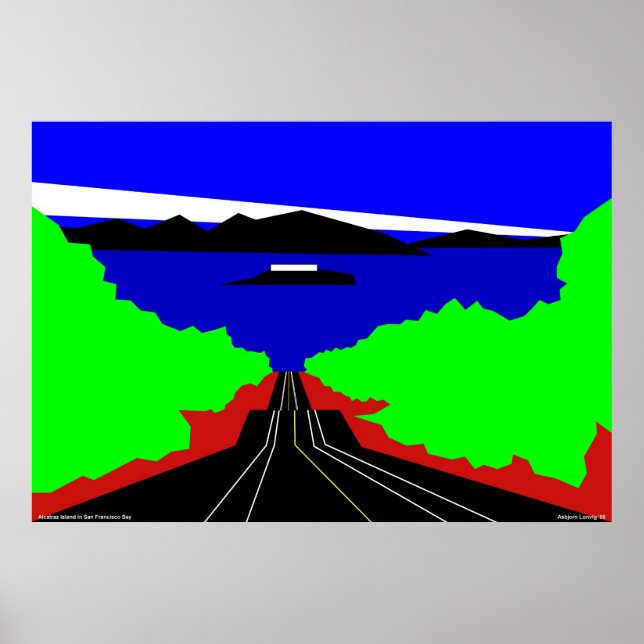 Pôster Ilha Alcatraz (Frente)