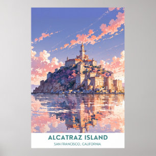 Poster Ilha Alcatraz - São Francisco, Califórnia