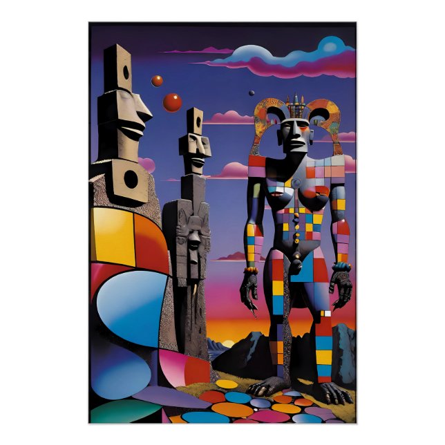 Pôster Ilha da Páscoa Bunnyman - Ken Gage Art (Frente)