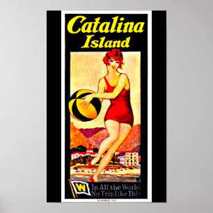 Poster Ilha de Arte-Catalina do viagem do Poster-Vintage