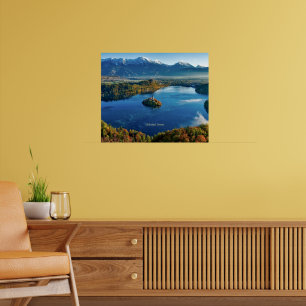 Poster Ilha de Bled, Eslovênia, cênica