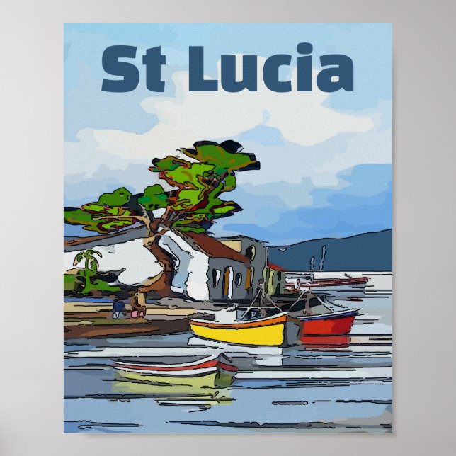 Poster Ilha de Lúcia santo, (Frente)