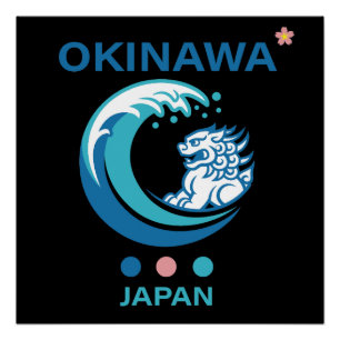 Pôster Ilha de Okinawa Japão