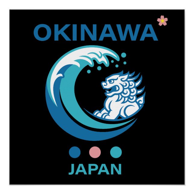 Pôster Ilha de Okinawa Japão (Frente)