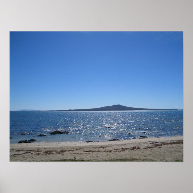 Poster Ilha de Rangitoto, Nova Zelândia (Frente)