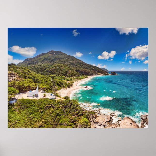 Poster Ilha de Samos, Grécia (Frente)