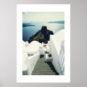 Pôster Ilha de Santorini, piscina
