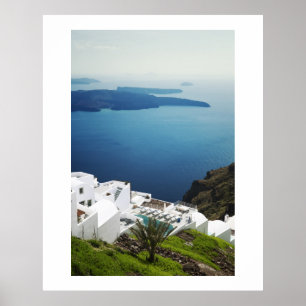 Pôster Ilha de Santorini, piscina