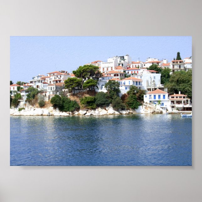 Poster Ilha de Skiathos, Grécia (Frente)
