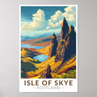 Ilha de Skye Scotland Viagem Art Vintage