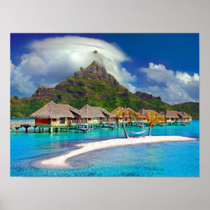 Poster Ilha do Caribe Bora Bora