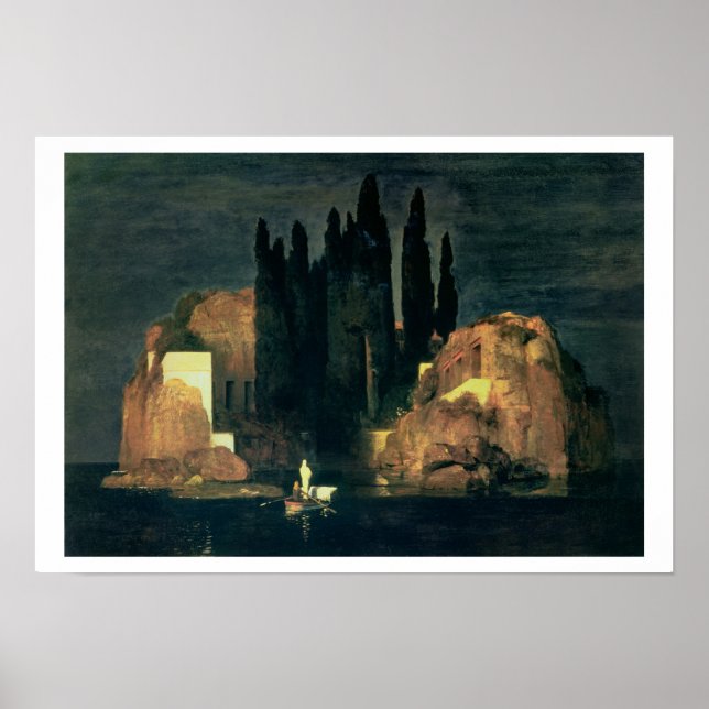 Poster Ilha do Morto, 1880 (óleo na canvas) (Frente)