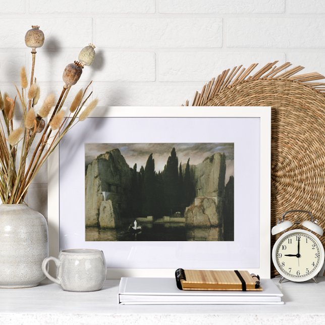 Pôster Ilha do Morto por Arnold Bocklin, Arte do Simbolis (Criador carregado)