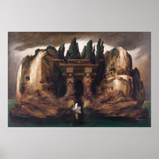 Poster Ilha do Morto por Karl Wilhelm Toteninsel (Frente)