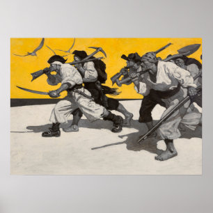 Poster Ilha do tesouro por Newell Convers Wyeth