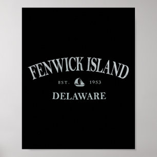 Poster Ilha Fenwick Delaware _ Ilha Fenwick De Sailbo