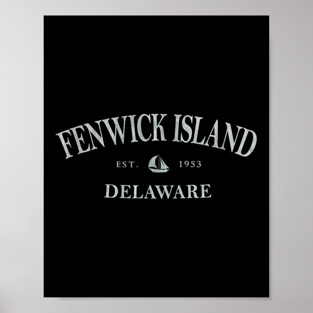 Poster Ilha Fenwick Delaware _ Ilha Fenwick De Sailbo (Frente)