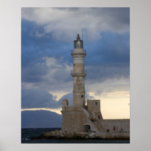 Poster Ilha grega de Creta e antiga cidade de Chania 2