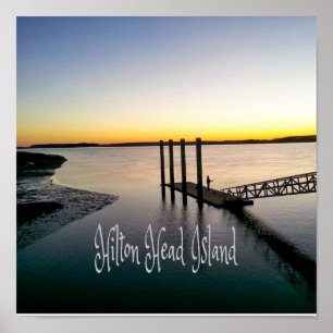 Poster Ilha Hilton Head Carolina do Sul