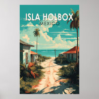 Ilha Holbox México Viagem Arte Vintage