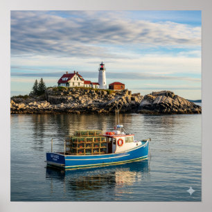 Poster Ilha Maine Lighthouse