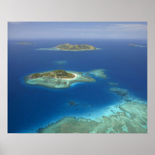 Poster Ilha Matamanoa e recife de corais, Ilha de Mamanuc