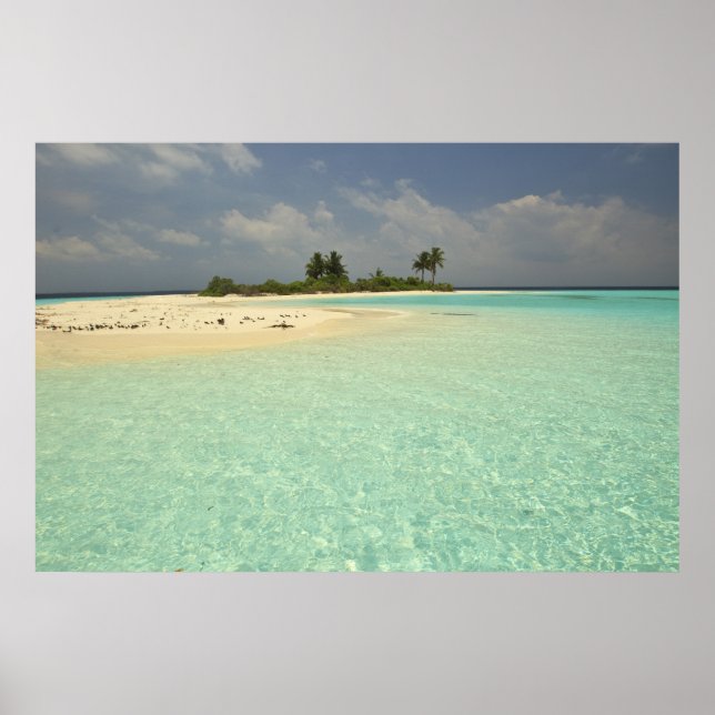 Poster Ilha Mathidhoo, desabitada, North Huvadhoo 3 (Frente)