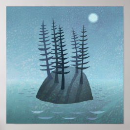 Poster Ilha na Arte Oceânica