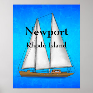 Poster Ilha Newport Rhode