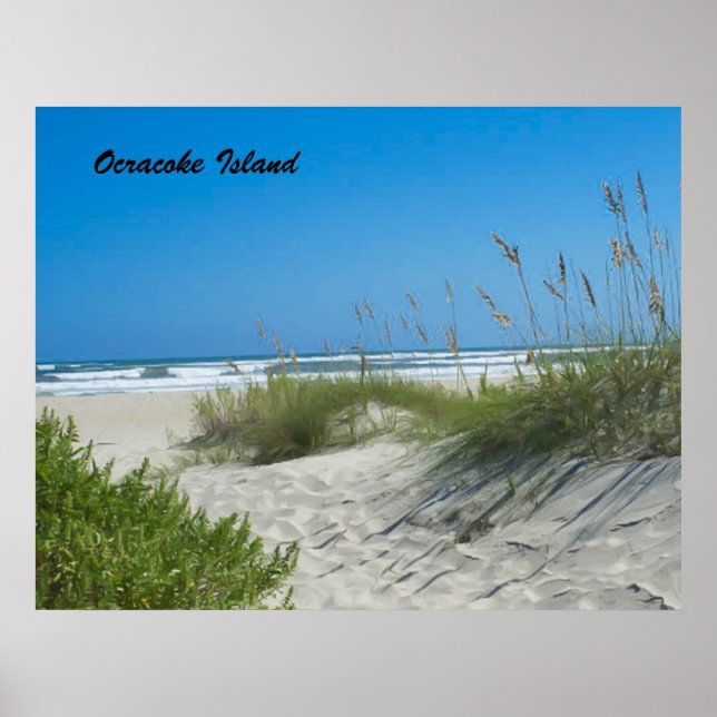 Poster Ilha Ocracoke (Frente)