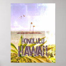 Poster - Ilha Palm Honolulu Hawaii