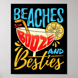 Poster Ilha Party Beach Bachelorette - Beaches Booze An