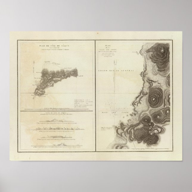 Pôster Ilha páscoa Chile (Frente)