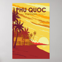 Ilha Phu Quoc Vietnã Viagem Arte Vintage